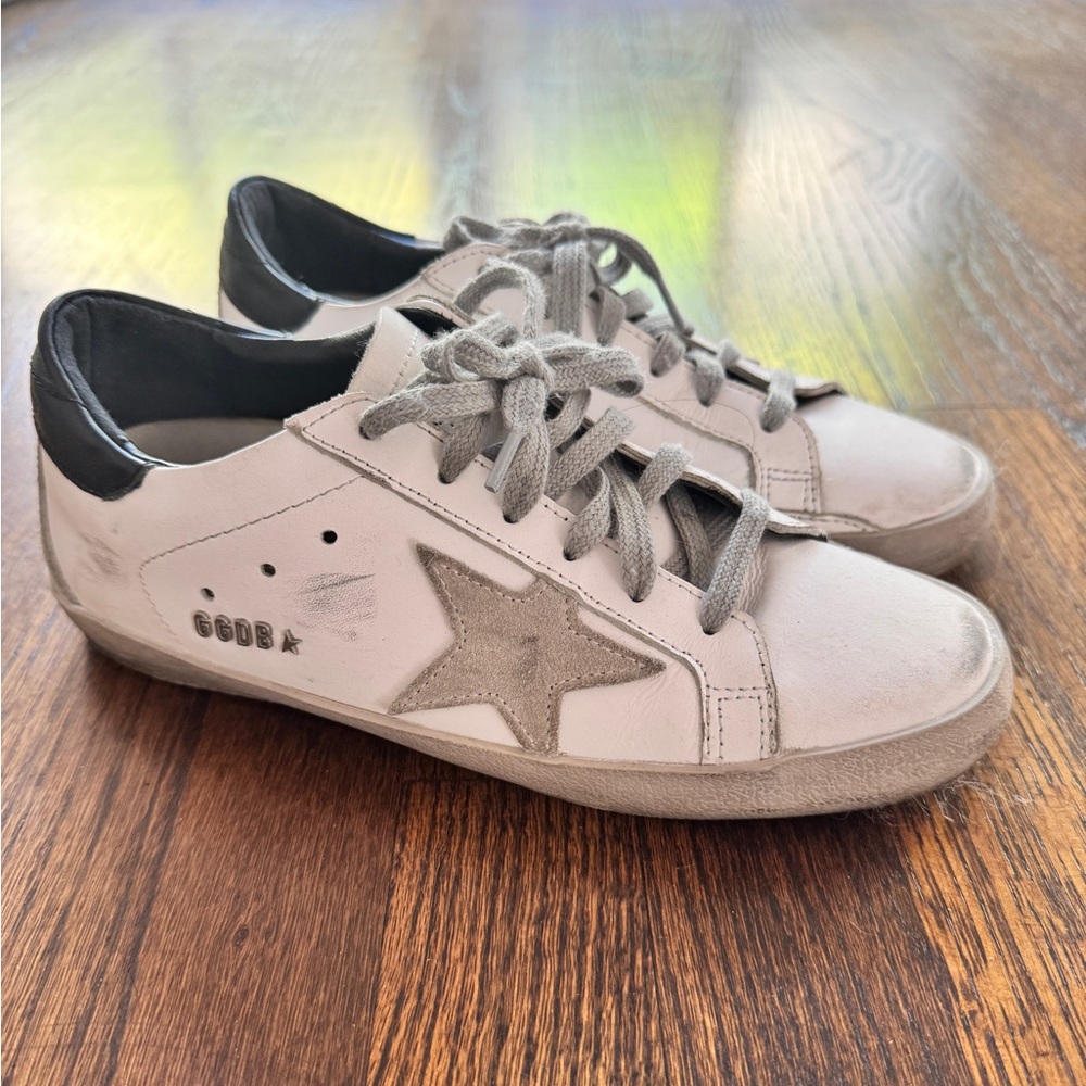 Golden Goose Superstar size 38 White Gray Star Black